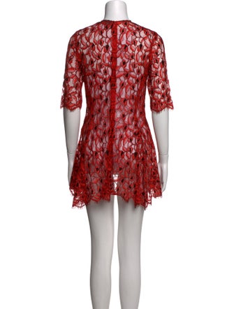 Lela Rose Printed Mini Dress