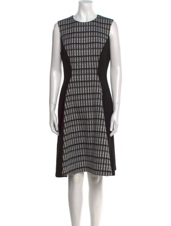 Lela Rose Virgin Wool Knee-Length Dress