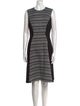 Lela Rose Virgin Wool Knee-Length Dress