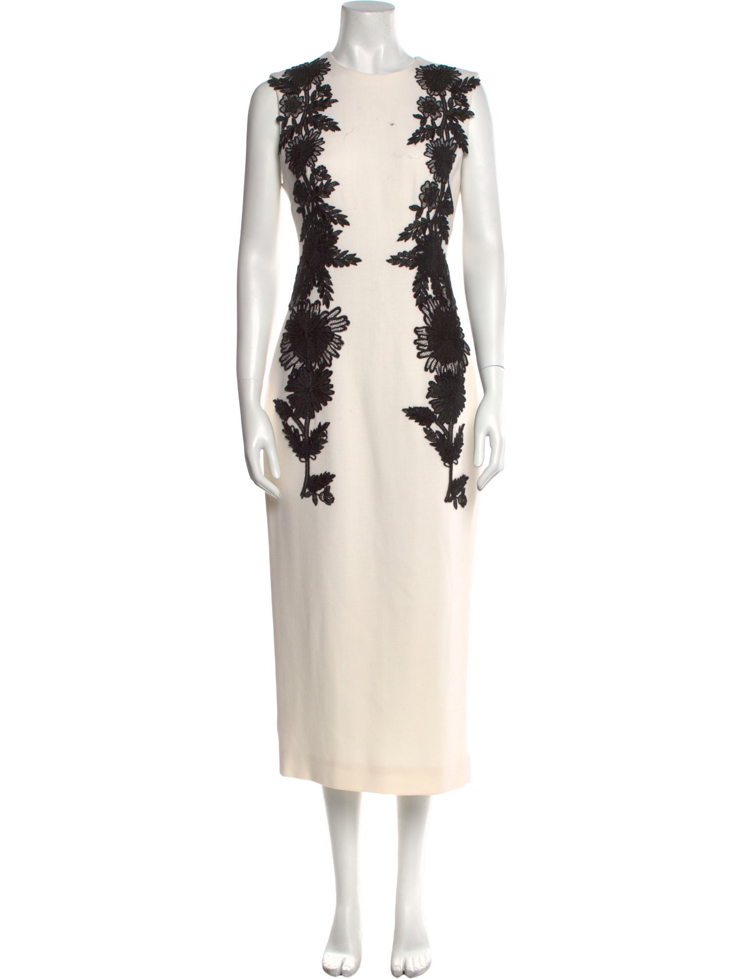 Lela Rose Wool Long Dress