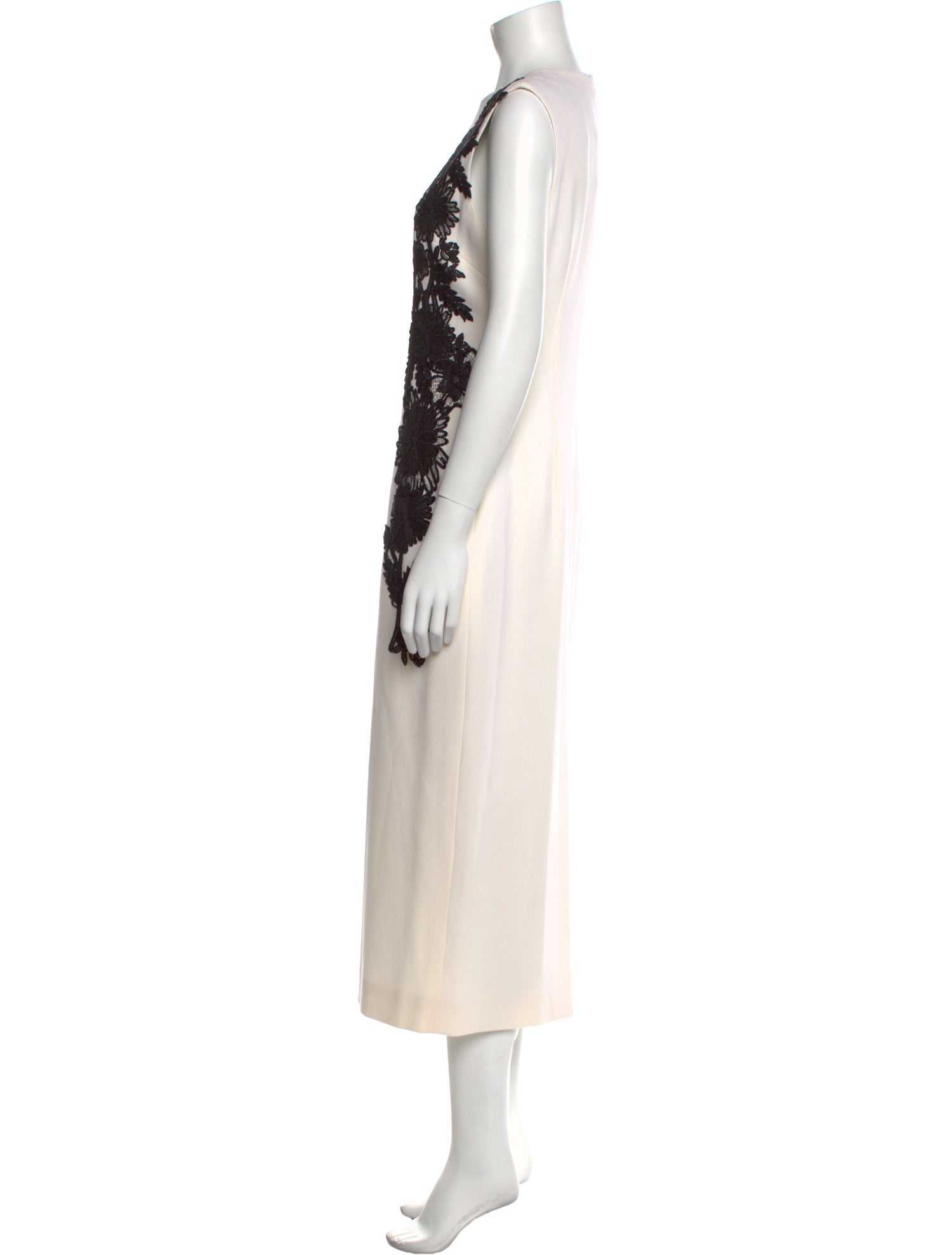 Lela Rose Wool Long Dress