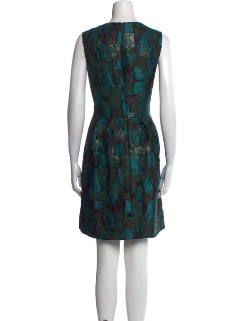 Lela Rose Printed Mini Dress