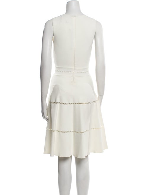 Lela Rose Scoop Neck Knee-Length Dress