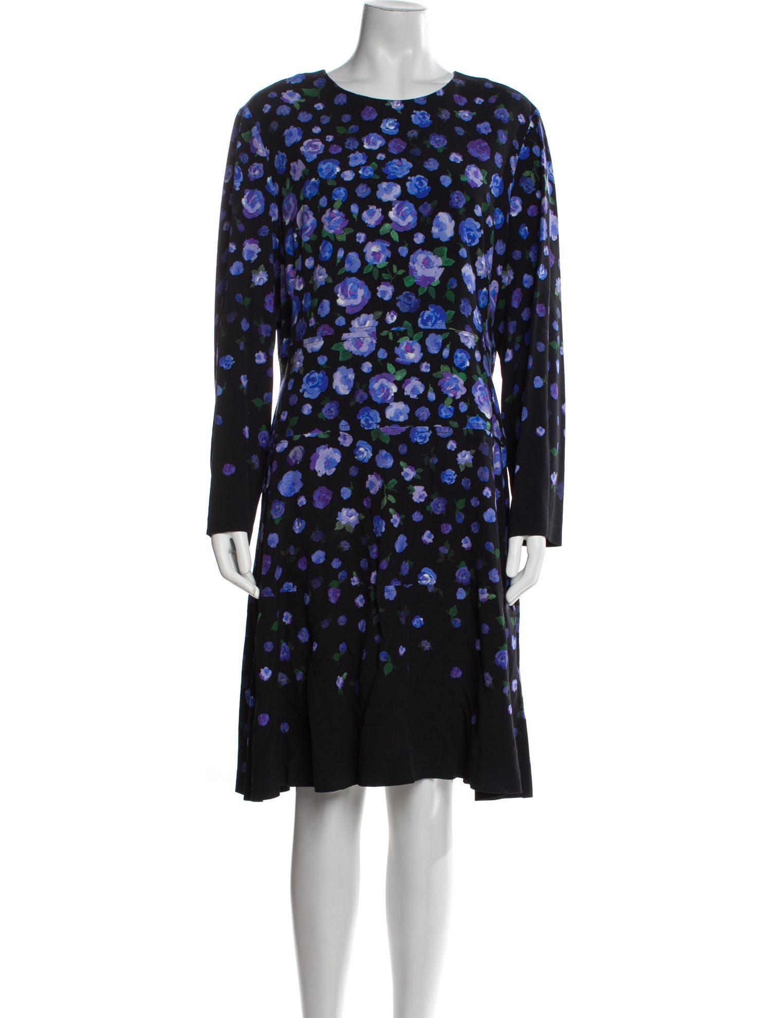 Lela Rose Printed Knee-Length Dress