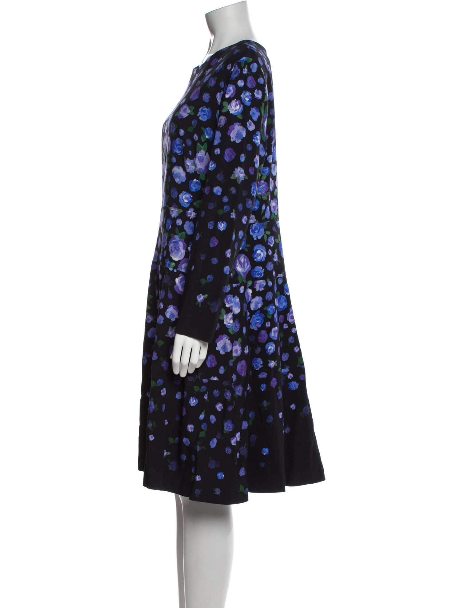 Lela Rose Printed Knee-Length Dress