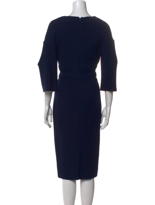 Lela Rose Virgin Wool Midi Length Dress