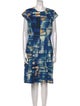 Lela Rose Printed Knee-Length Dress