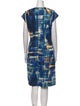 Lela Rose Printed Knee-Length Dress