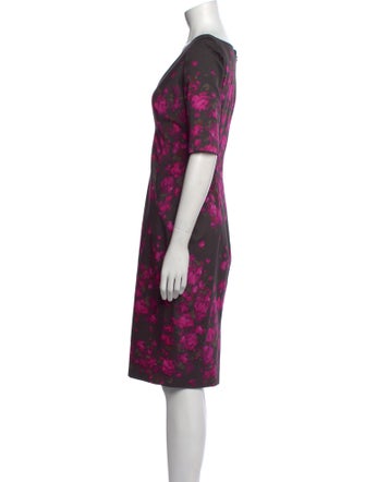 Lela Rose Silk Knee-Length Dress
