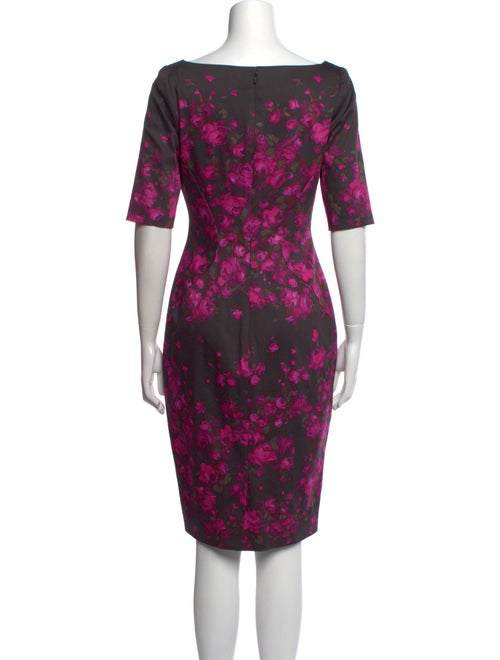 Lela Rose Silk Knee-Length Dress
