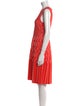Lela Rose Striped Knee-Length Dress