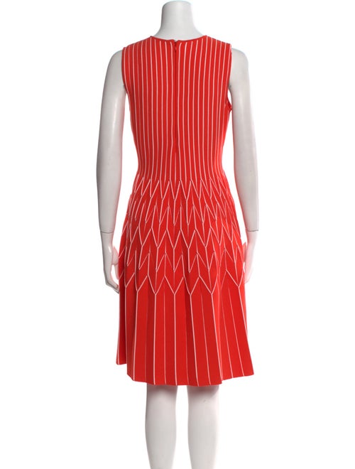 Lela Rose Striped Knee-Length Dress