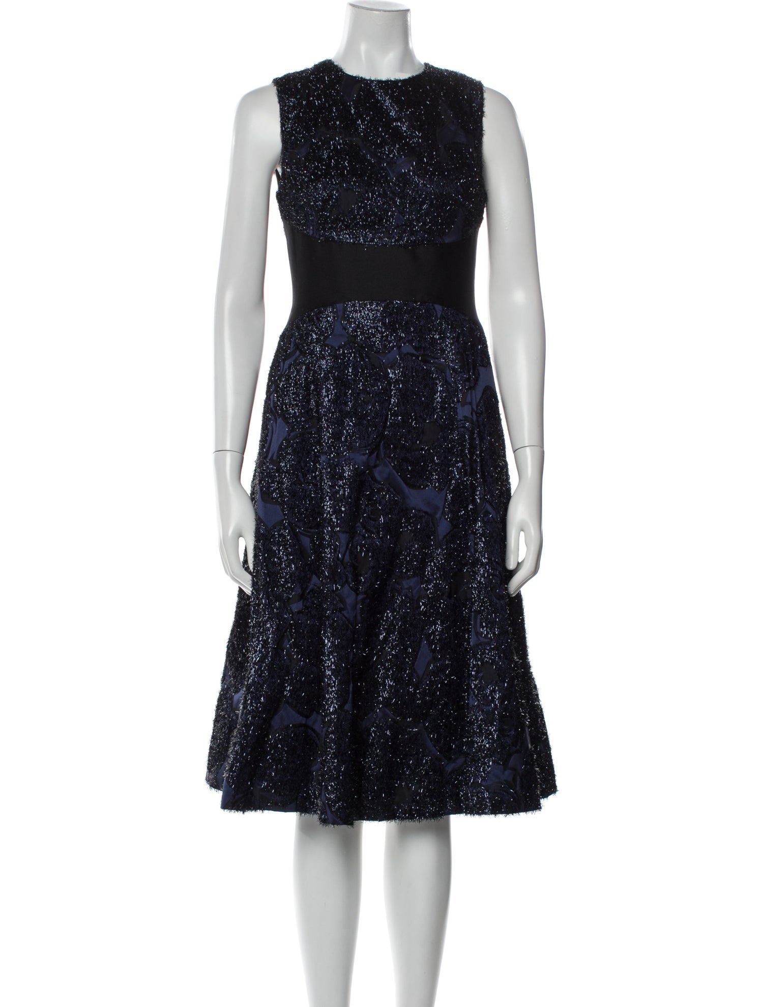 Lela Rose Silk Midi Length Dress