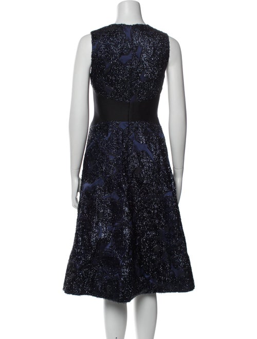 Lela Rose Silk Midi Length Dress