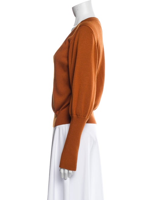 Lela Rose Silk V-Neck Top