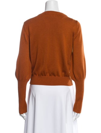 Lela Rose Silk V-Neck Top