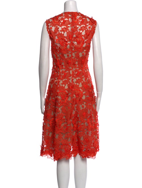 Lela Rose Silk Midi Length Dress