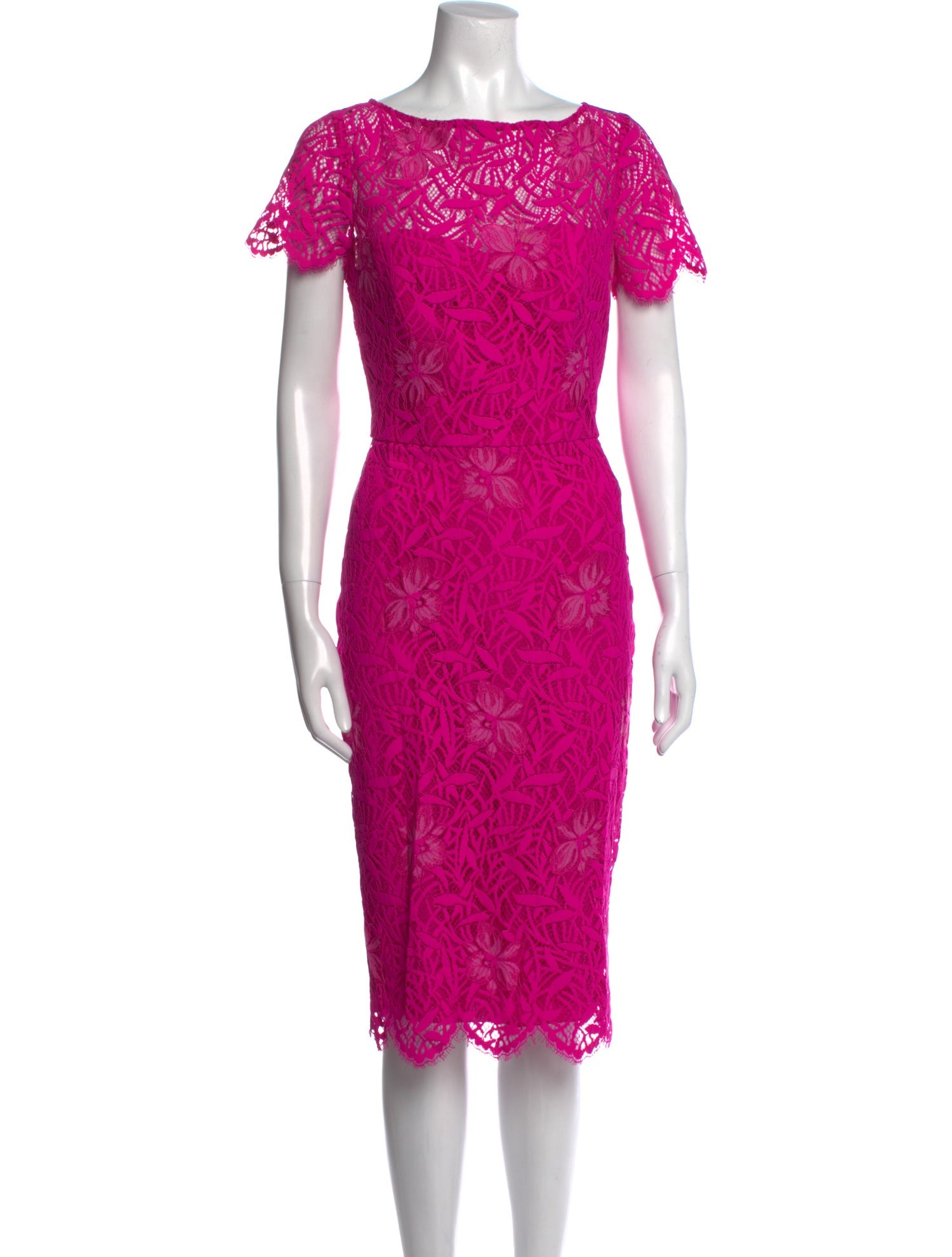 Lela Rose Nylon Midi Length Dress