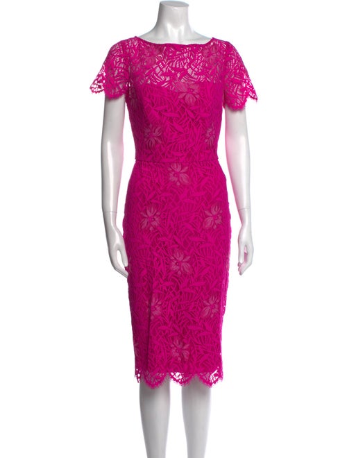 Lela Rose Nylon Midi Length Dress