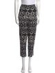 Lela Rose Printed Straight Leg Pants
