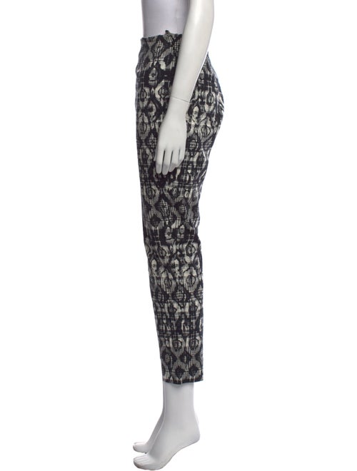 Lela Rose Printed Straight Leg Pants