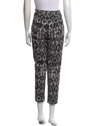Lela Rose Printed Straight Leg Pants