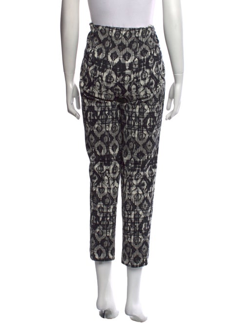 Lela Rose Printed Straight Leg Pants