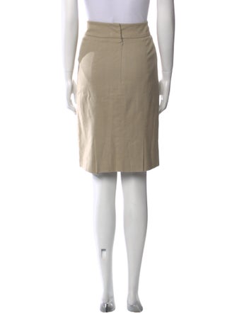 Lela Rose Pleated Accents Knee-Length Skirt