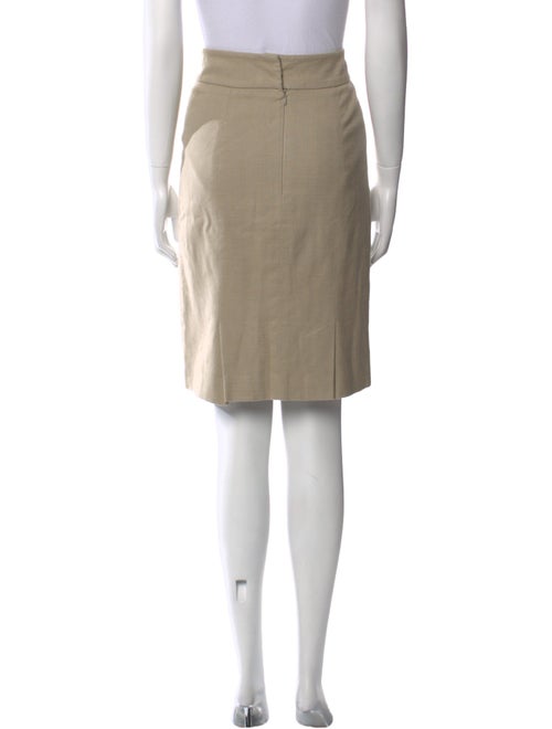 Lela Rose Pleated Accents Knee-Length Skirt