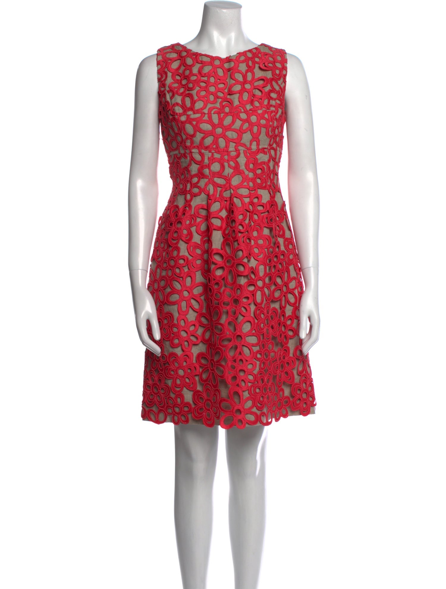 Lela Rose Printed Knee-Length Dress