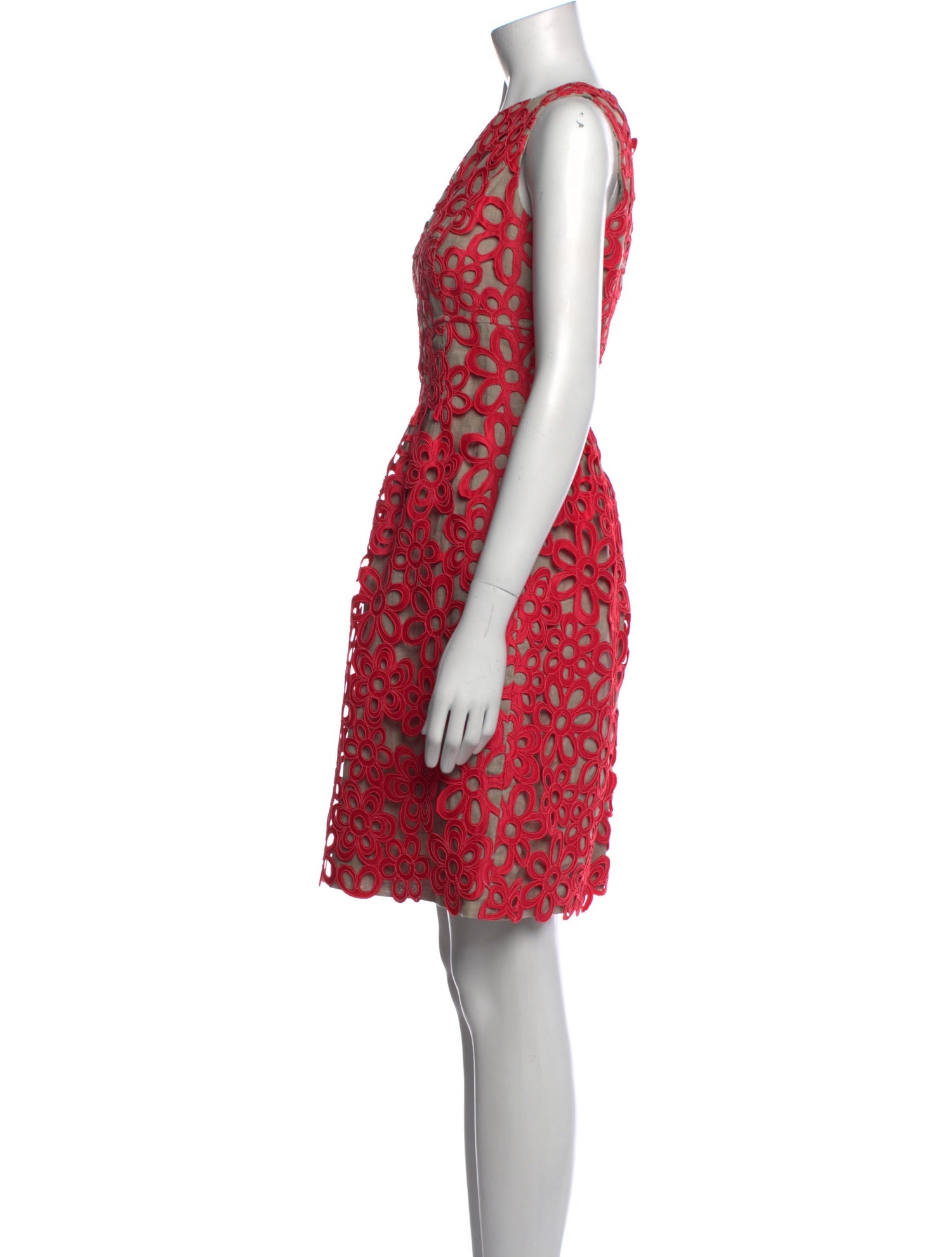 Lela Rose Printed Knee-Length Dress