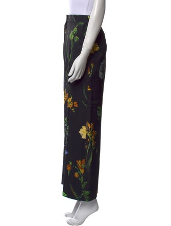 Lela Rose Printed Wide Leg Pants