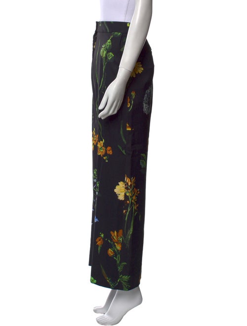 Lela Rose Printed Wide Leg Pants