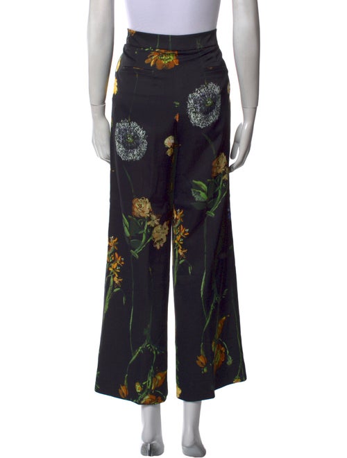 Lela Rose Printed Wide Leg Pants