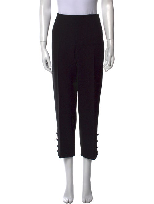 Lela Rose Wool Straight Leg Pants