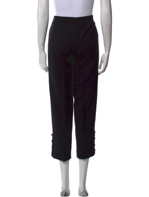 Lela Rose Wool Straight Leg Pants