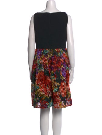 Lela Rose Printed Mini Dress