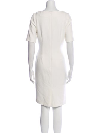 Lela Rose Bateau Neckline Knee-Length Dress