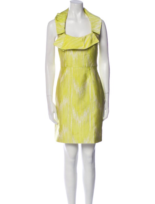 Lela Rose Printed Mini Dress