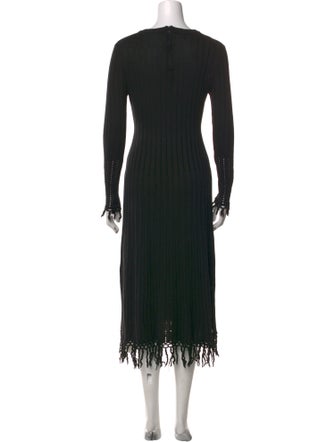 Lela Rose Silk Midi Length Dress