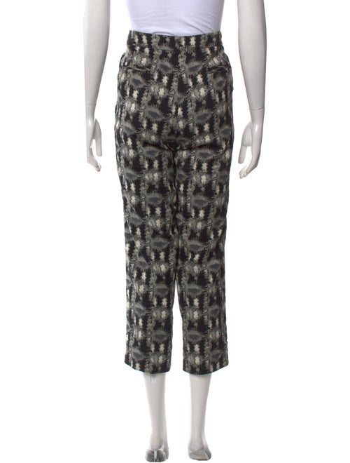 Lela Rose Silk Straight Leg Pants