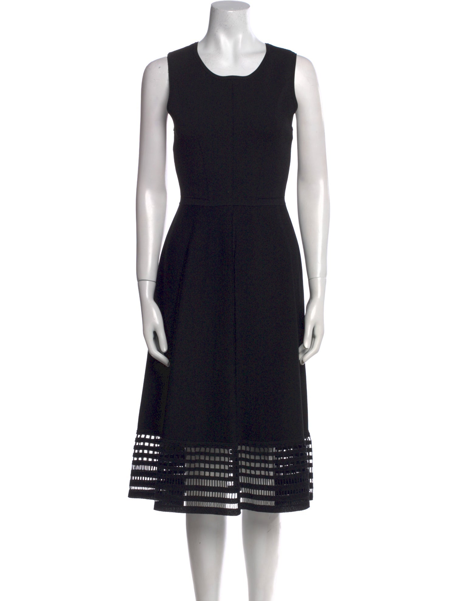 Lela Rose Printed Midi Length Dress