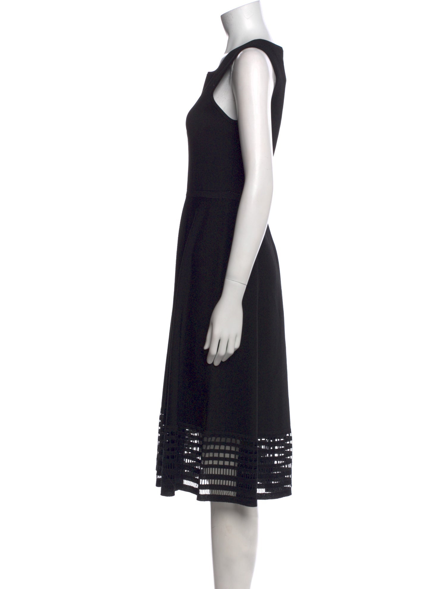 Lela Rose Printed Midi Length Dress