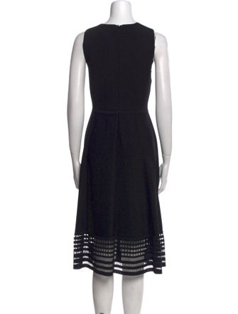 Lela Rose Printed Midi Length Dress