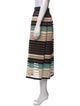Lela Rose Striped Midi Length Skirt