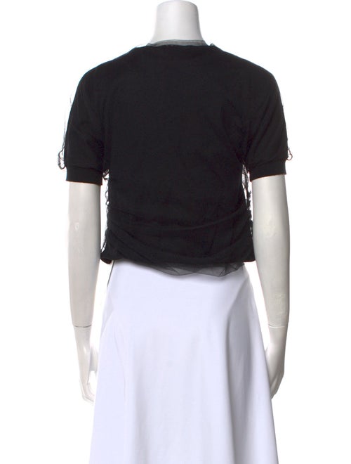 Lela Rose Wool Square Neckline Crop Top