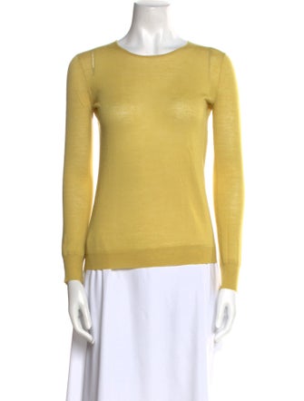 Lela Rose Wool Scoop Neck Top
