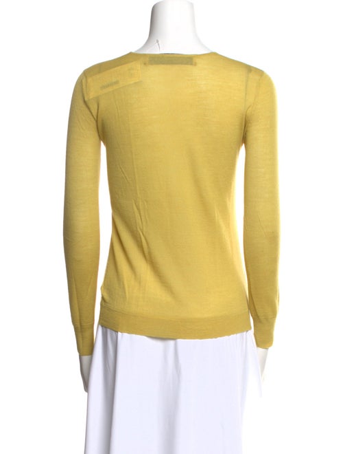 Lela Rose Wool Scoop Neck Top