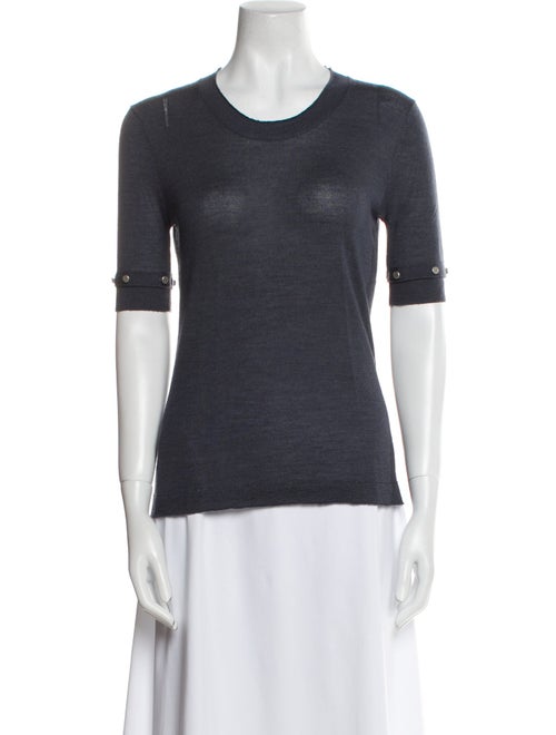 Lela Rose Merino Wool Crew Neck T-Shirt