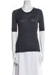 Lela Rose Merino Wool Crew Neck T-Shirt